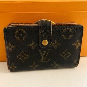 💯 GENUINE LOUIS VUITTON Monogram French Purse Wallet
